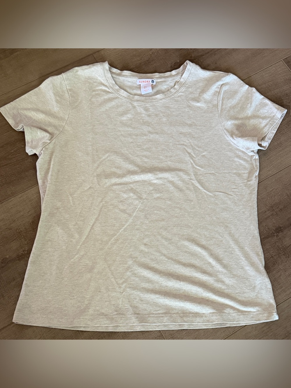 Sundry Women Pima Cotton T-Shirt Sz Medium Short Sleeve Crew Neck Peri Made Soft